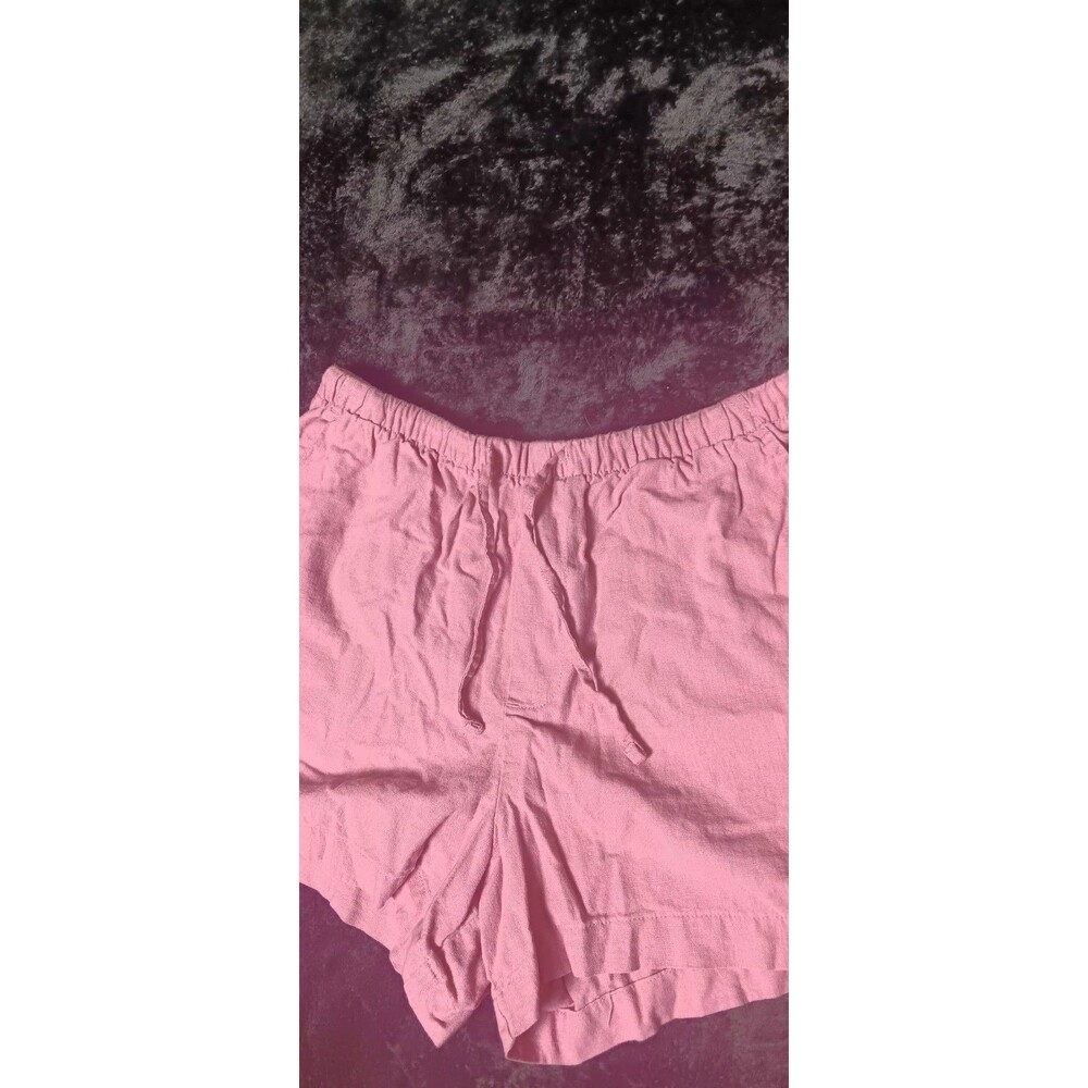 Gap Linen Blend Pull On Shorts S Orchid Pink Coastal Beachy Quiet Luxury Cruise - Picture 3 of 12